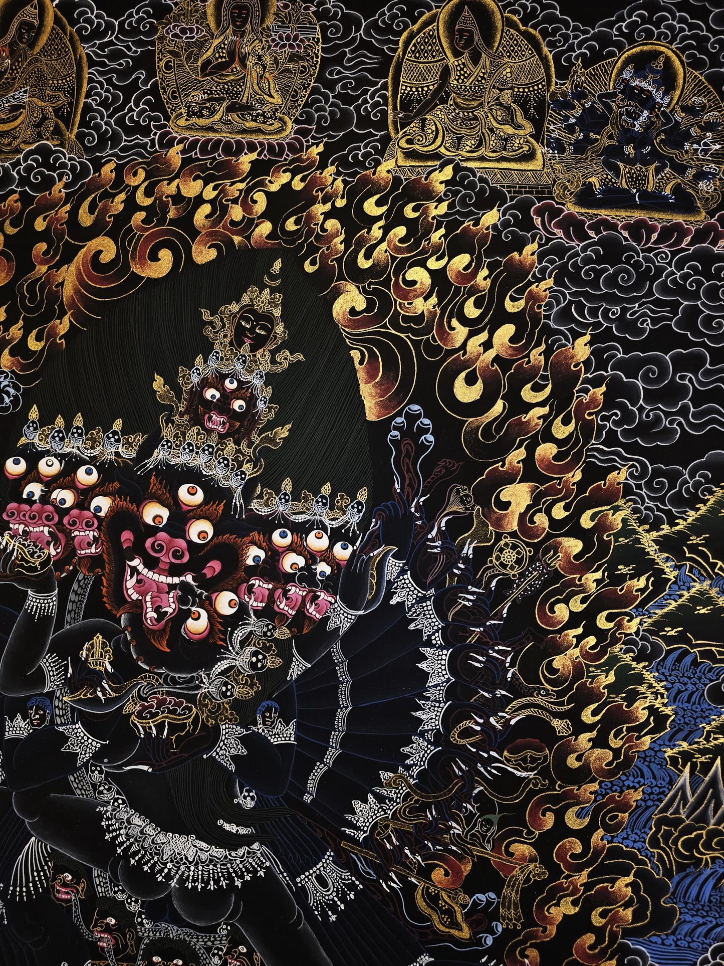 Yamantaka Shakti Thangka | Hand-Painted Tibetan Buddhist Art