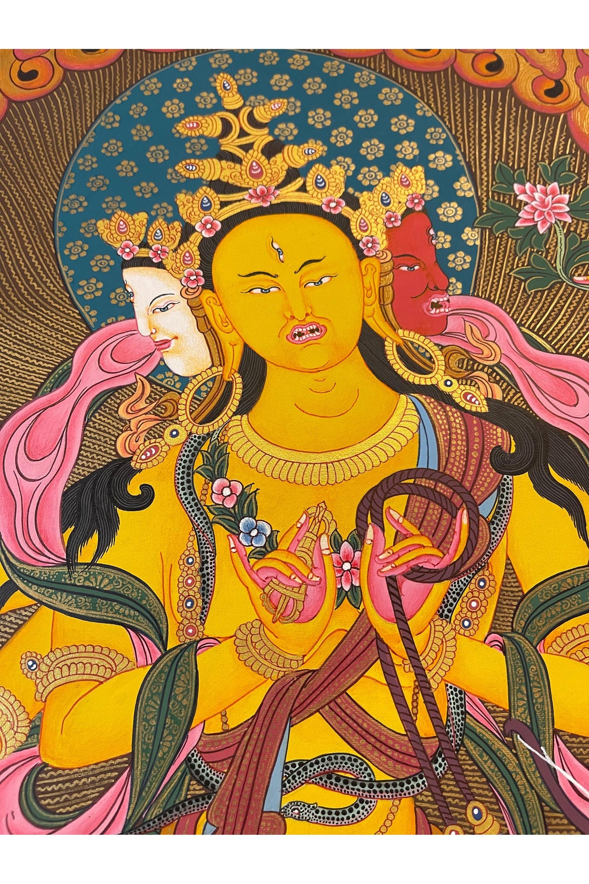 Parnashavari Thangka Painting | Hand-Painted Tibetan Healing Goddess Art