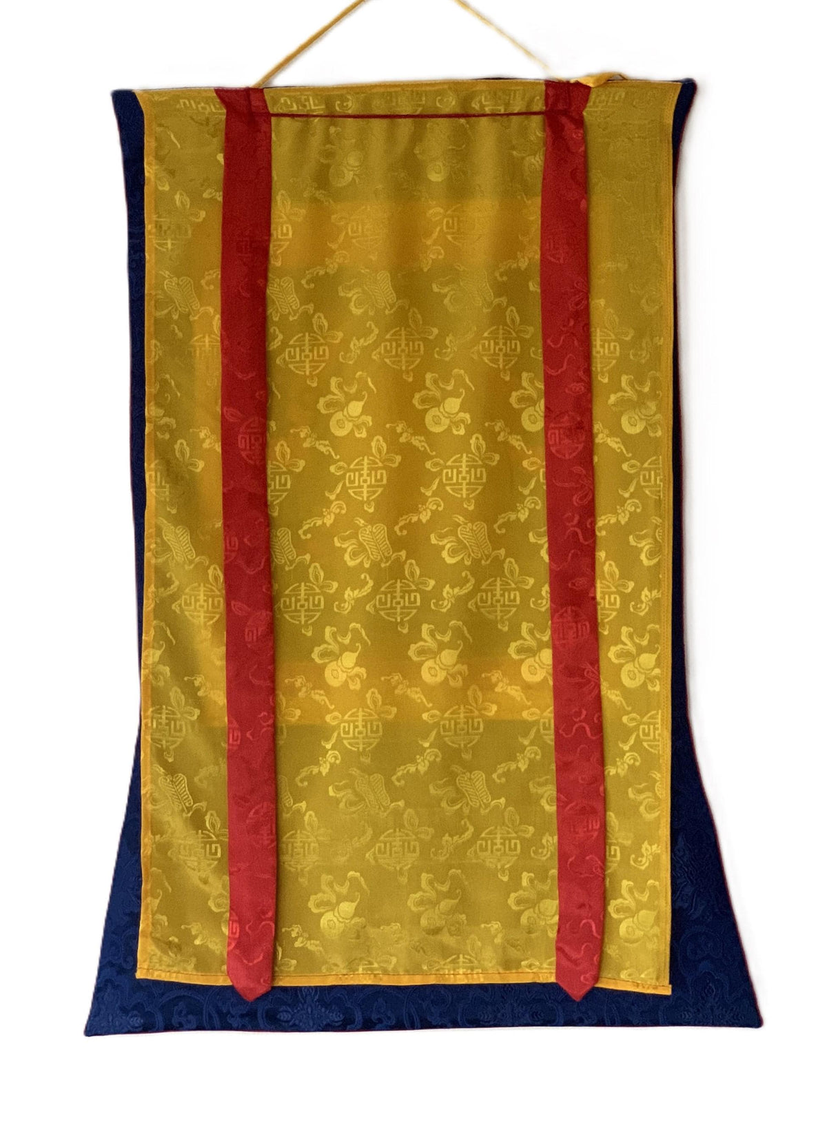 Padmasambhava Guru Rinpoche Thangka Painting | Tibetan Buddhist Art | Silk Brocade Wall Hanging