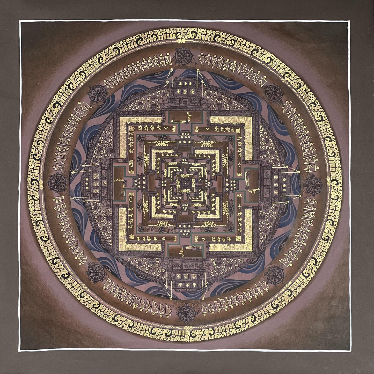 Kalachakra Mandala Thangka | Hand-Painted Tibetan Buddhist Art
