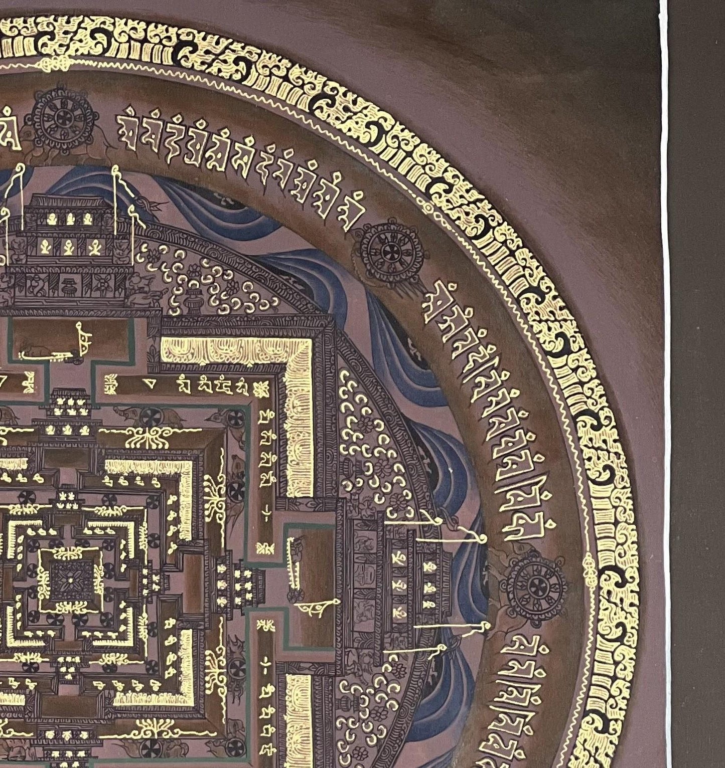 Kalachakra Mandala Thangka | Hand-Painted Tibetan Buddhist Art