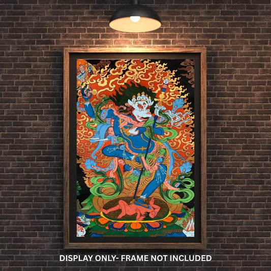 Simhamukhi Vajrayogini Thangka | Hand-Painted Tibetan Buddhist Art