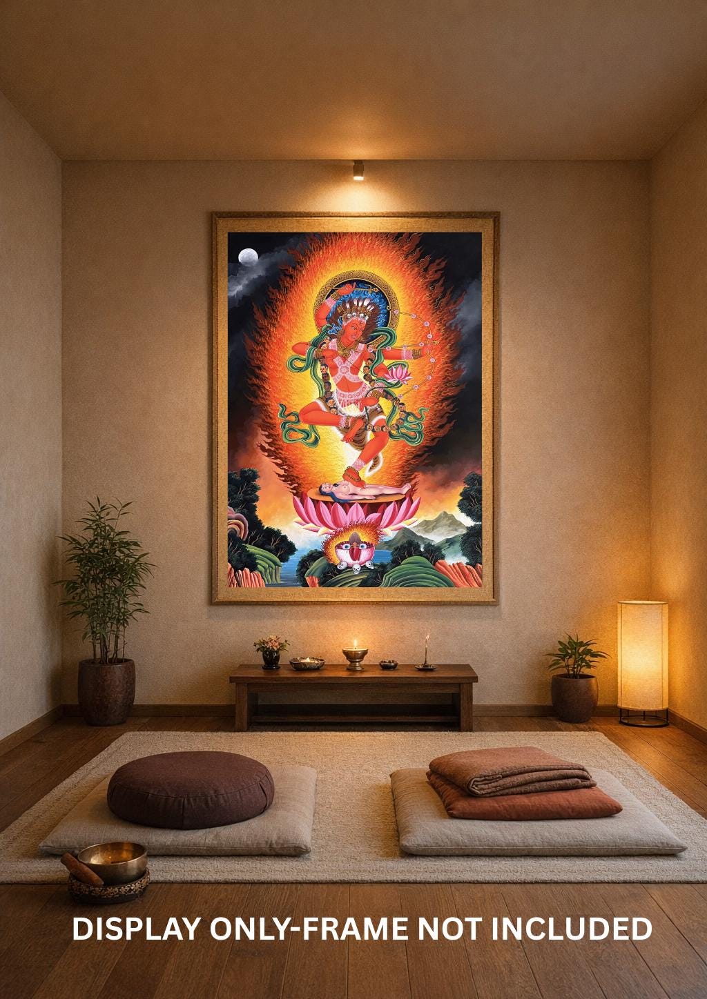 Kurukulla Newari Paubha Masterpiece | Red Dakini | Hand-Painted Tibetan Thangka Art