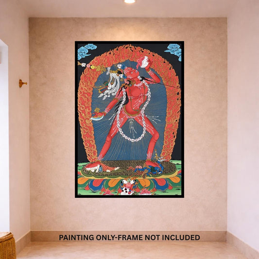 Original Hand-Painted Vajrayogini Tibetan Thangka Painting – Sacred Vajrayana Meditation Art
