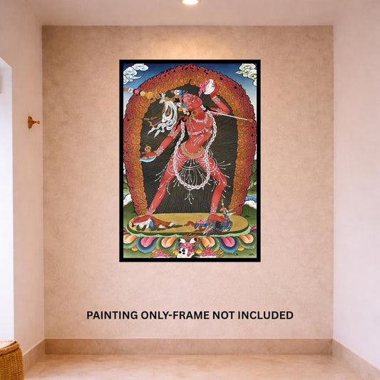 Original Hand-Painted Vajrayogini Tibetan Thangka Painting – Vajrayana Meditation Art
