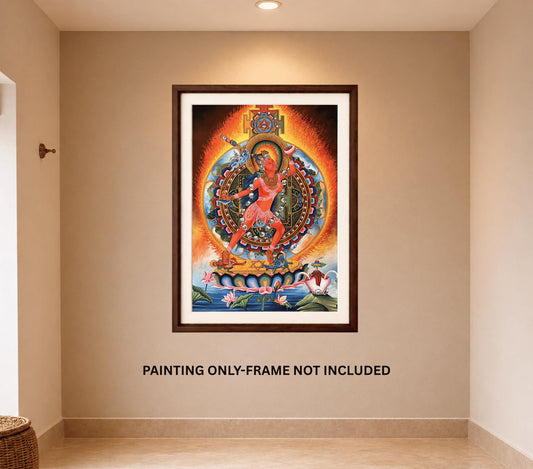 Vajrayogini Thangka Painting – Newari Paubha Art, Tantric Enlightenment