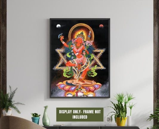Vajravarahi Newari Paubha Masterpiece Painting – Hand-Painted Tantric Goddess of Wisdom and Transformation