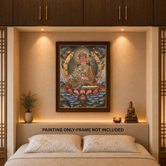 Padmasambhava Thangka | Hand-Painted Guru Rinpoche Tibetan Meditation Art