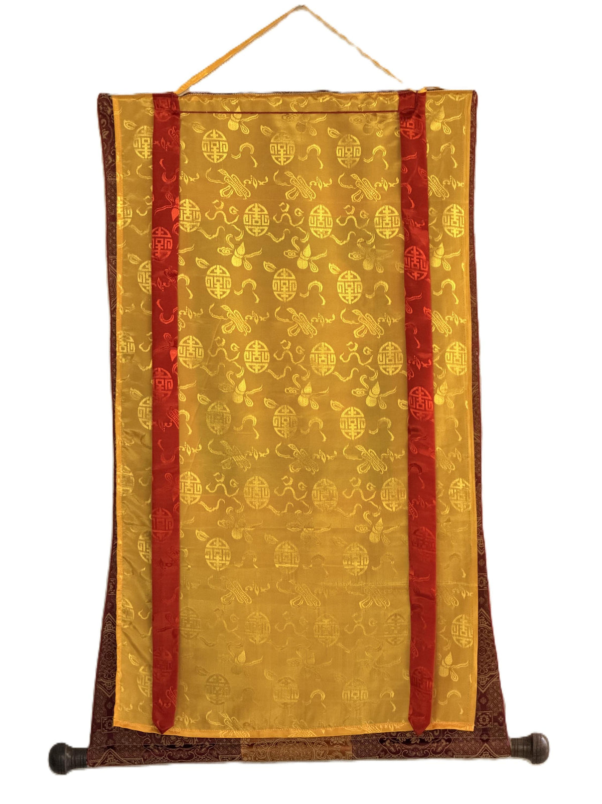 Hand-Painted Prajnaparamita Thangka Painting: Original Tibetan Art with  Silk Brocade