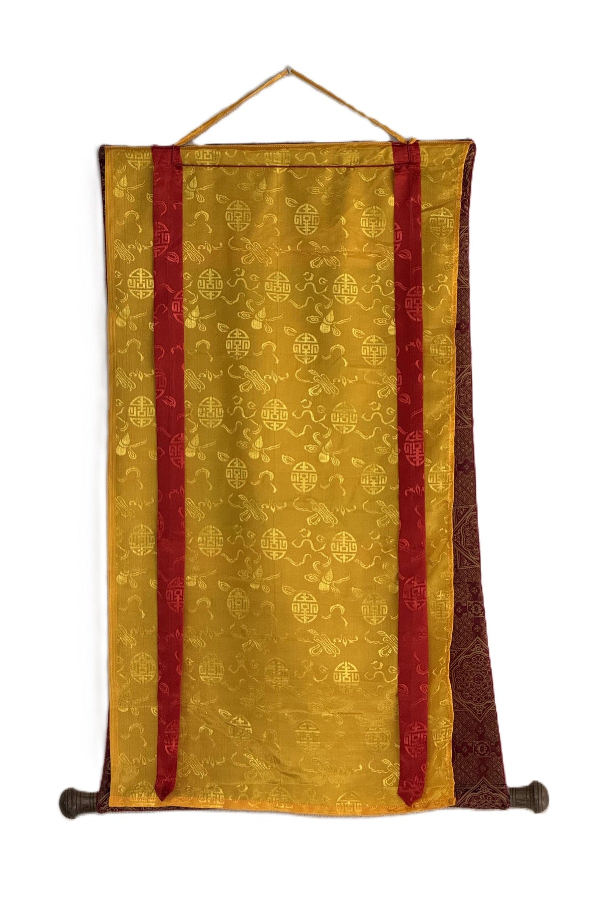 Oil-Varnished Lord Shiva Thangka, Mahadeva Hindu Painting with Silk Brocade, Hand-Painted in Nepal