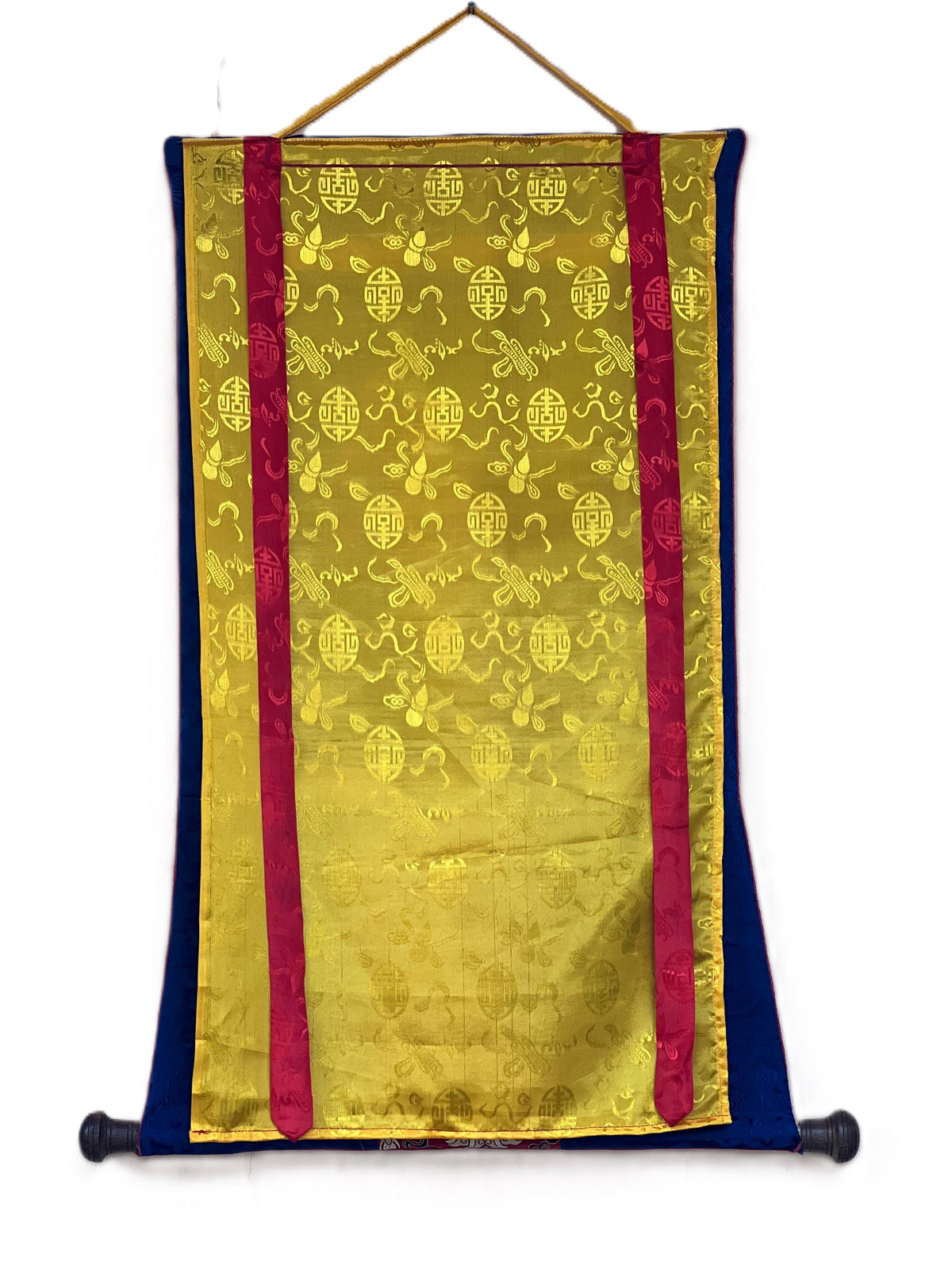 Hand-Painted Samatha Meditation Thangka  Nine Stage Elephant Path