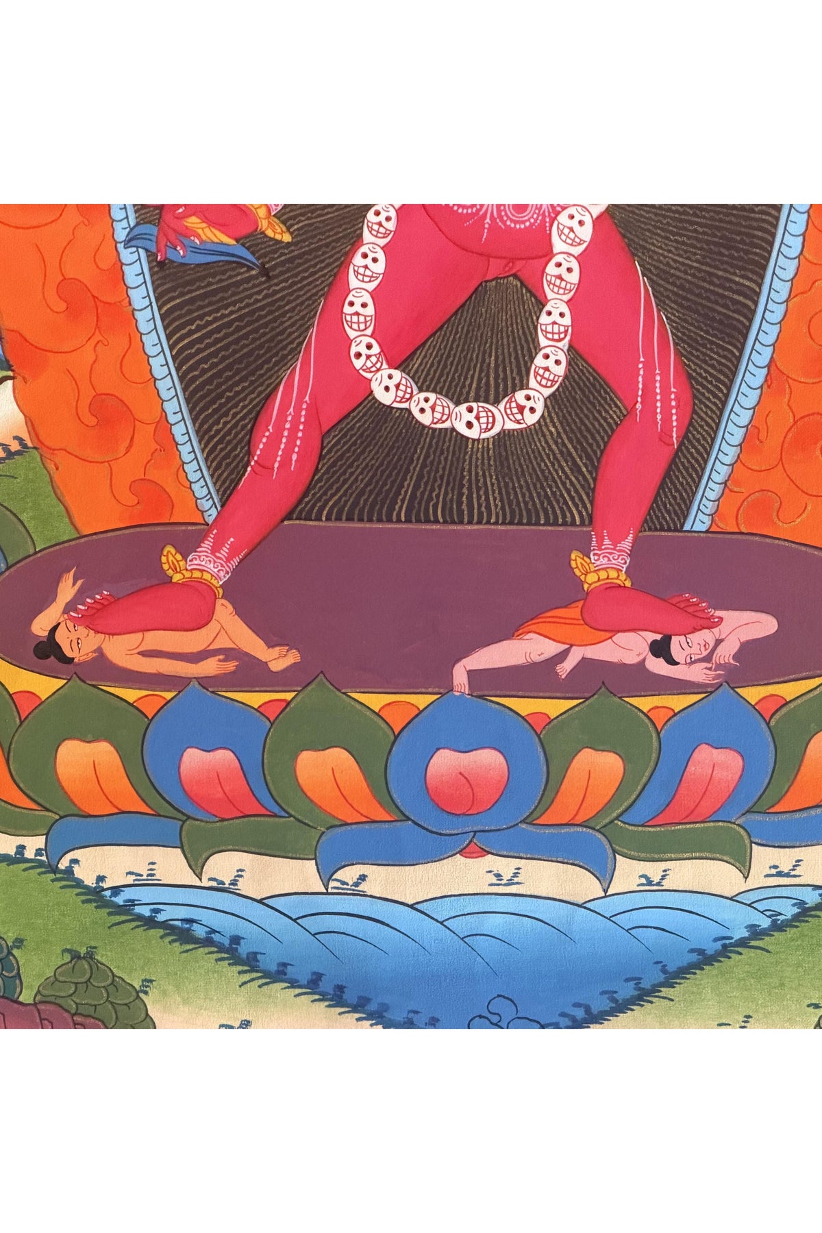 Vajrayogini Thangka Painting, Tibetan Buddhist Dakini Art, Hand-Painted in Nepal