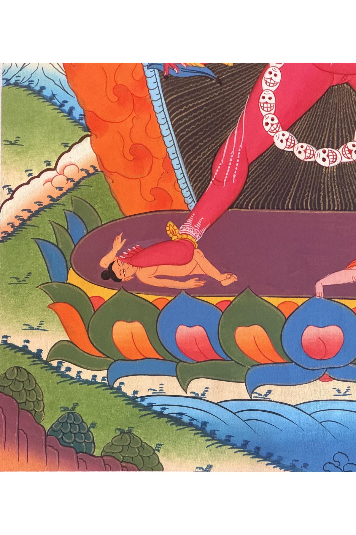 Vajrayogini Thangka Painting, Tibetan Buddhist Dakini Art, Hand-Painted in Nepal