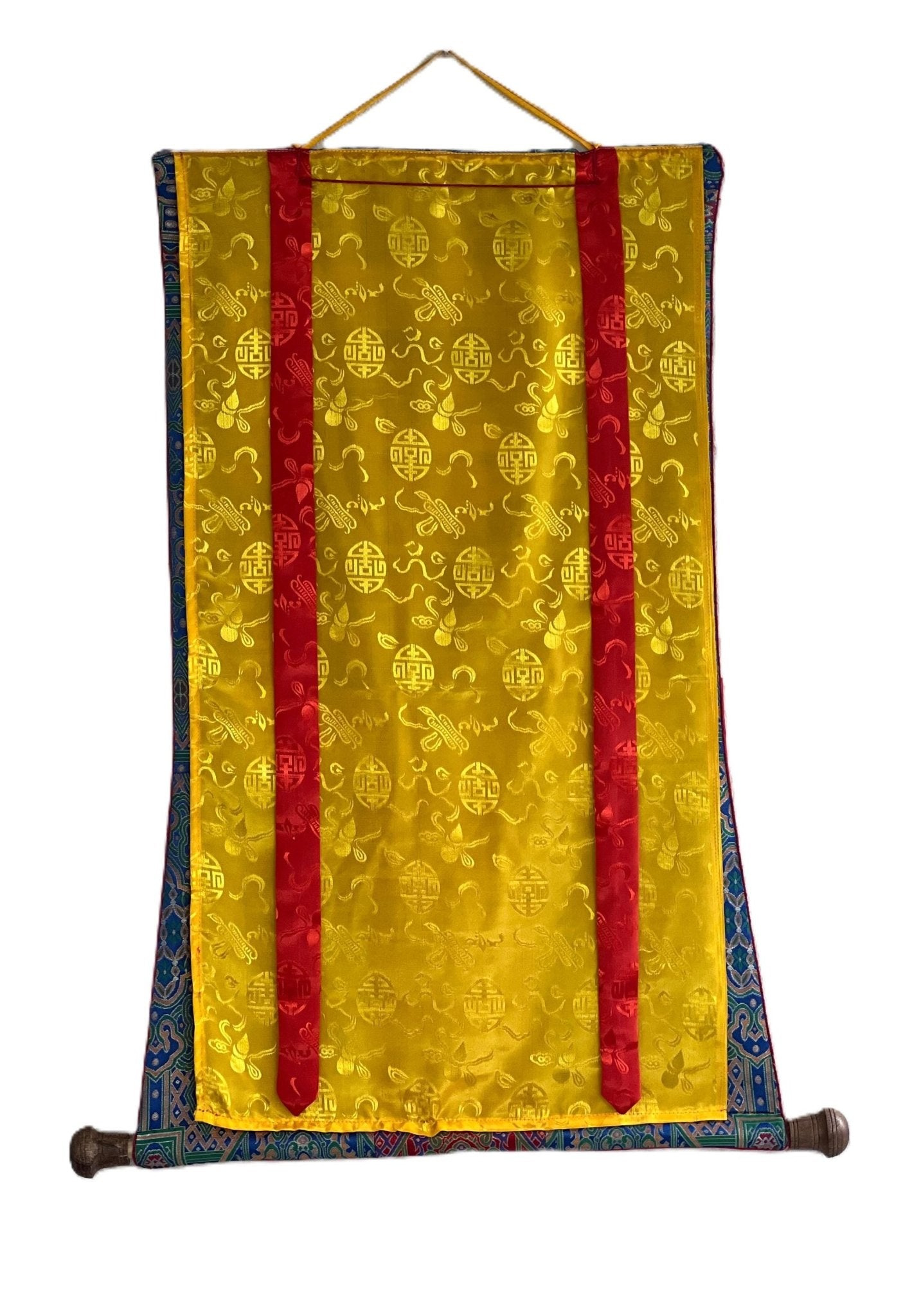 Original Hand - painted Akash Yogini /Jogini/Flying Dakini Original Newari Paubha Thangka Painting/ Tantra Art with High - Quality Silk Brocade - Tibetan Thangka Art