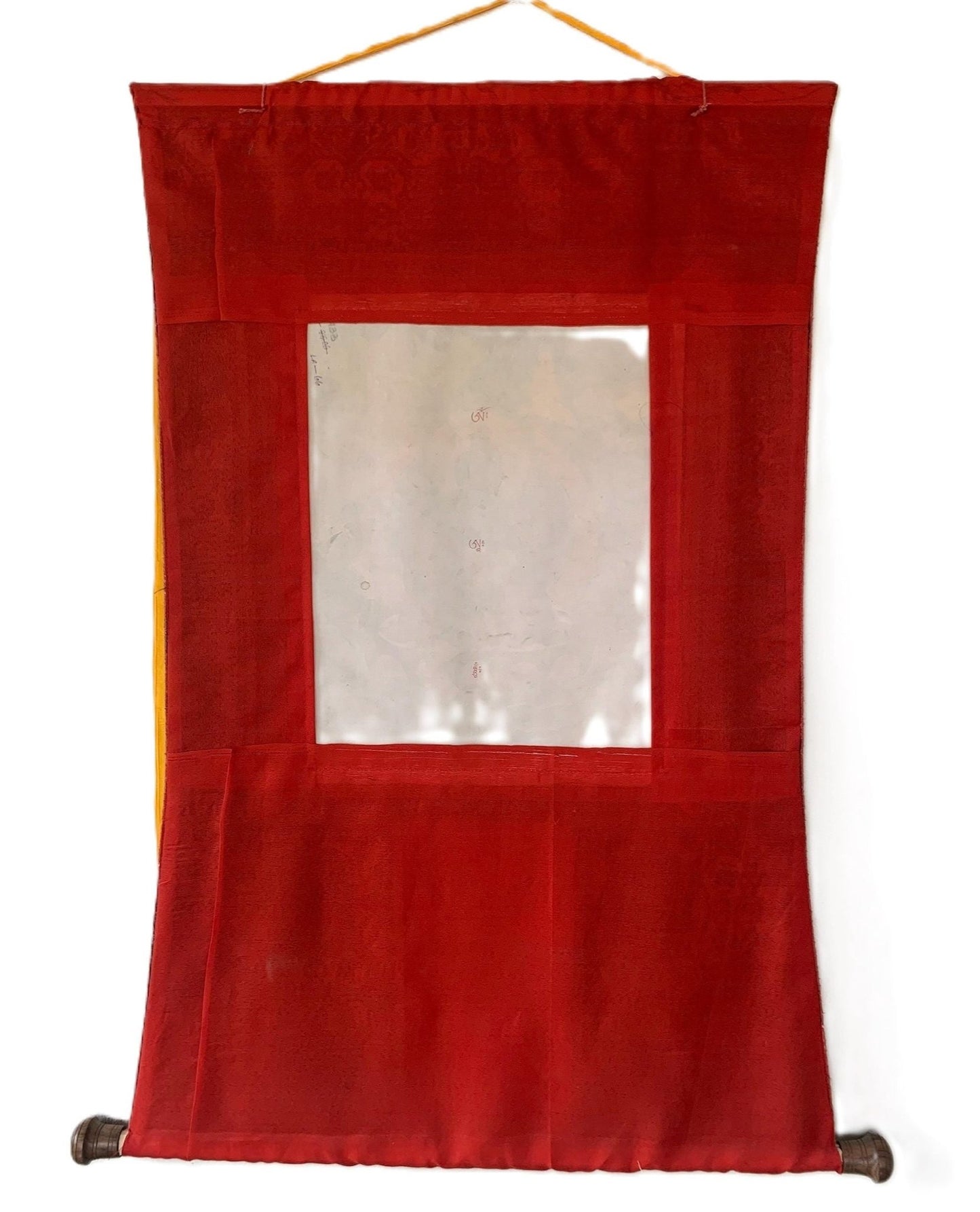 Original Hand - painted Palden Lhamo / Remati/ Sridevi Tibetan Compassion Meditation Thangka Painting/Wall Hanging with Premium Silk Brocade - Tibetan Thangka Art