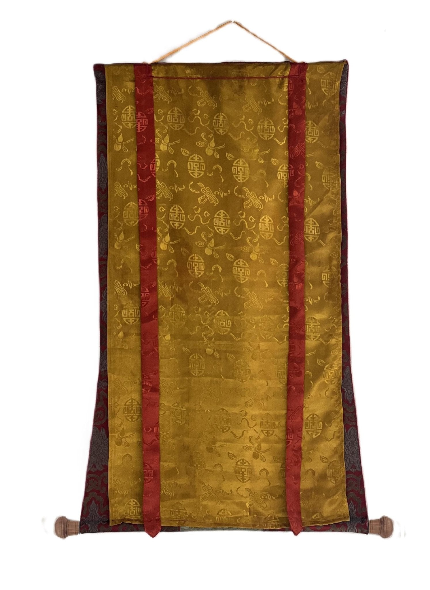 Original Hand - Painted Tibetan Thangka - Dorje Phagmo, Vajravarahi, Vajrayogini - KAGYU Tradition - Oil - Varnished Art with Silk Brocade - Tibetan Thangka Art