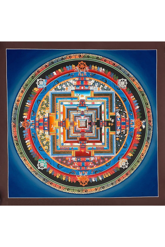Wheel of Life/ Wheel of Time/ Kalachakra Mandala High - Quality Tibetan Thangka Painting Original Meditation Art - Tibetan Thangka Art